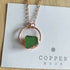 Seaglass Moon Necklace Green
