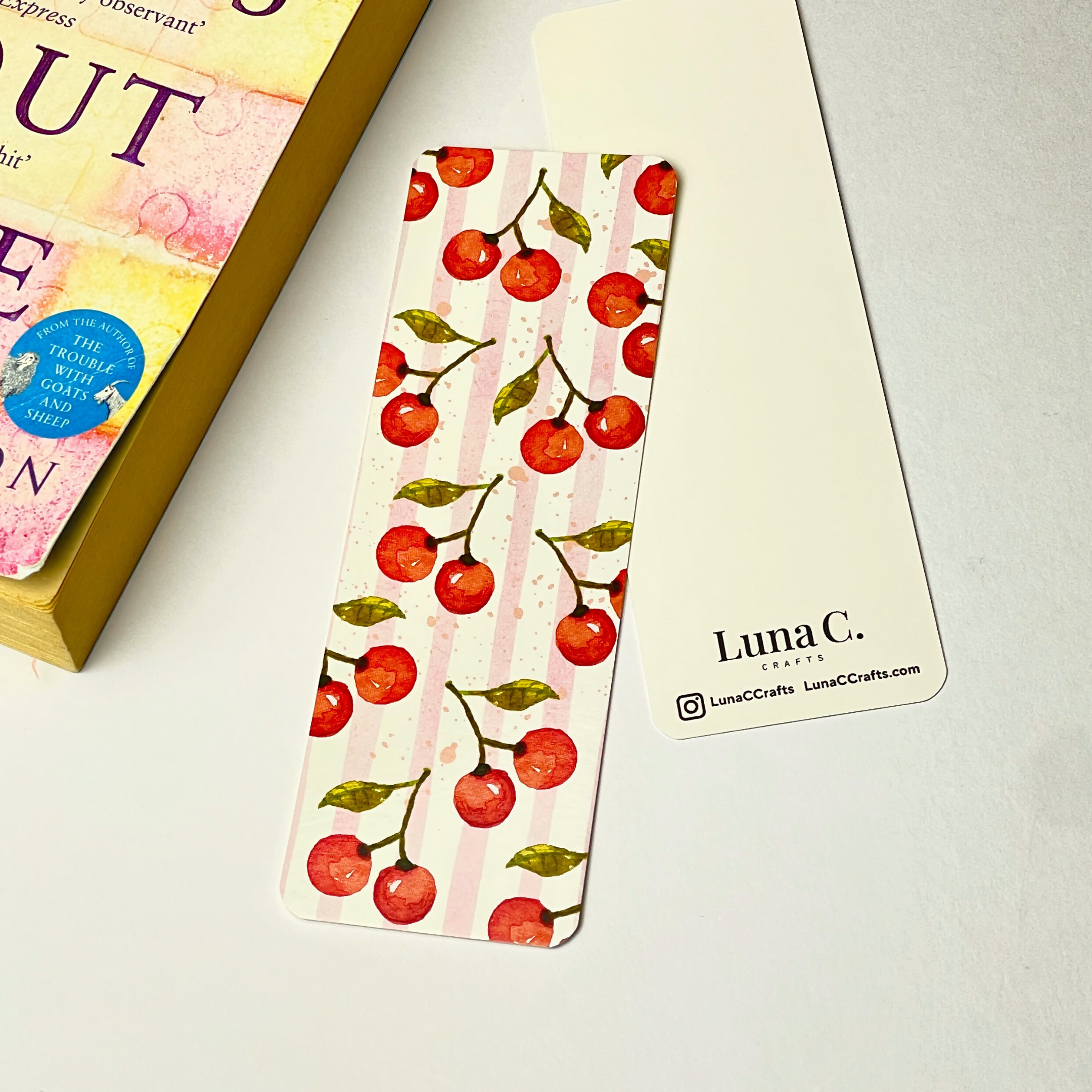 Big Cherries 15 x 5 cm Bookmark