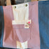 Unique Handcrafted Oversized Denim Tote Beach Bag Handbag Made From Upcycled Blue And White Jeans