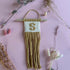 Initial Macrame Wall Hanging (Yellow)