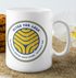 Leeds United - Inspired Psychedelic Boomerang Circle Design Mug and Coaster Set