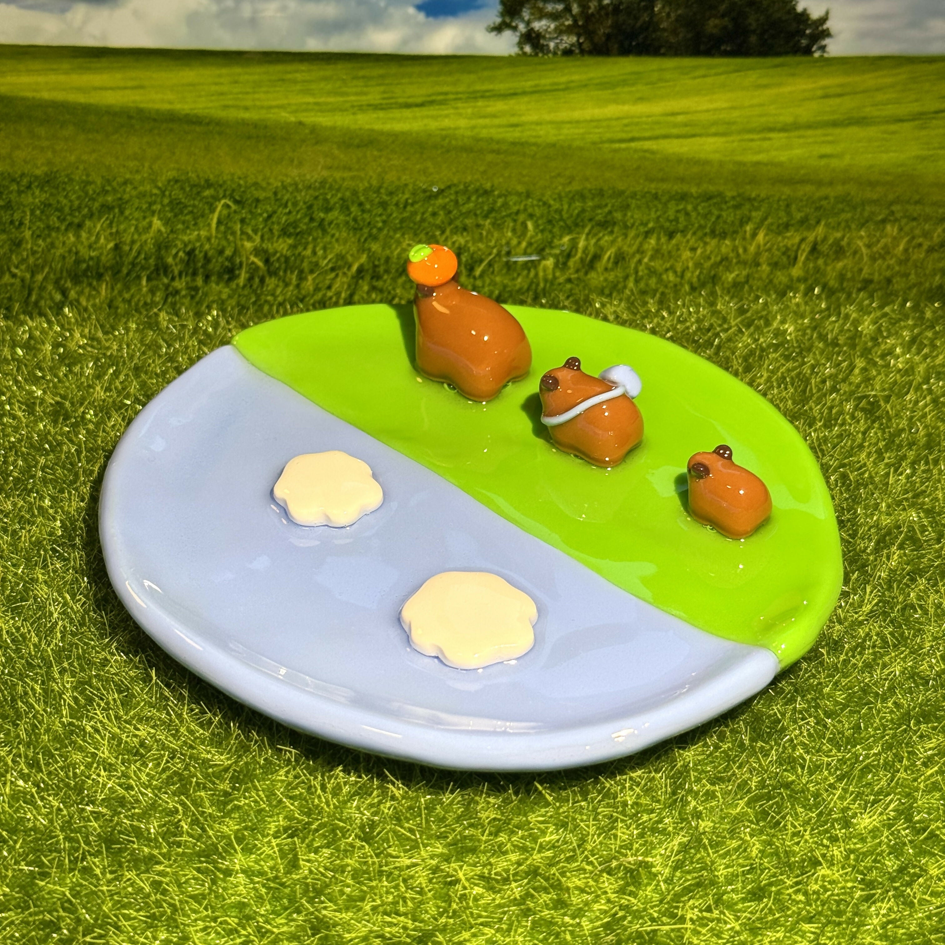 Capybara Family Trip Trinket Dish
