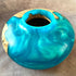 Striking English Oak Burr and Turquoise Hollow Form