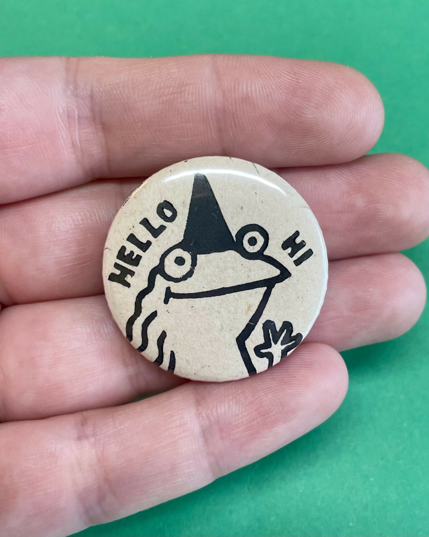 Linoprint Pin Badge Single