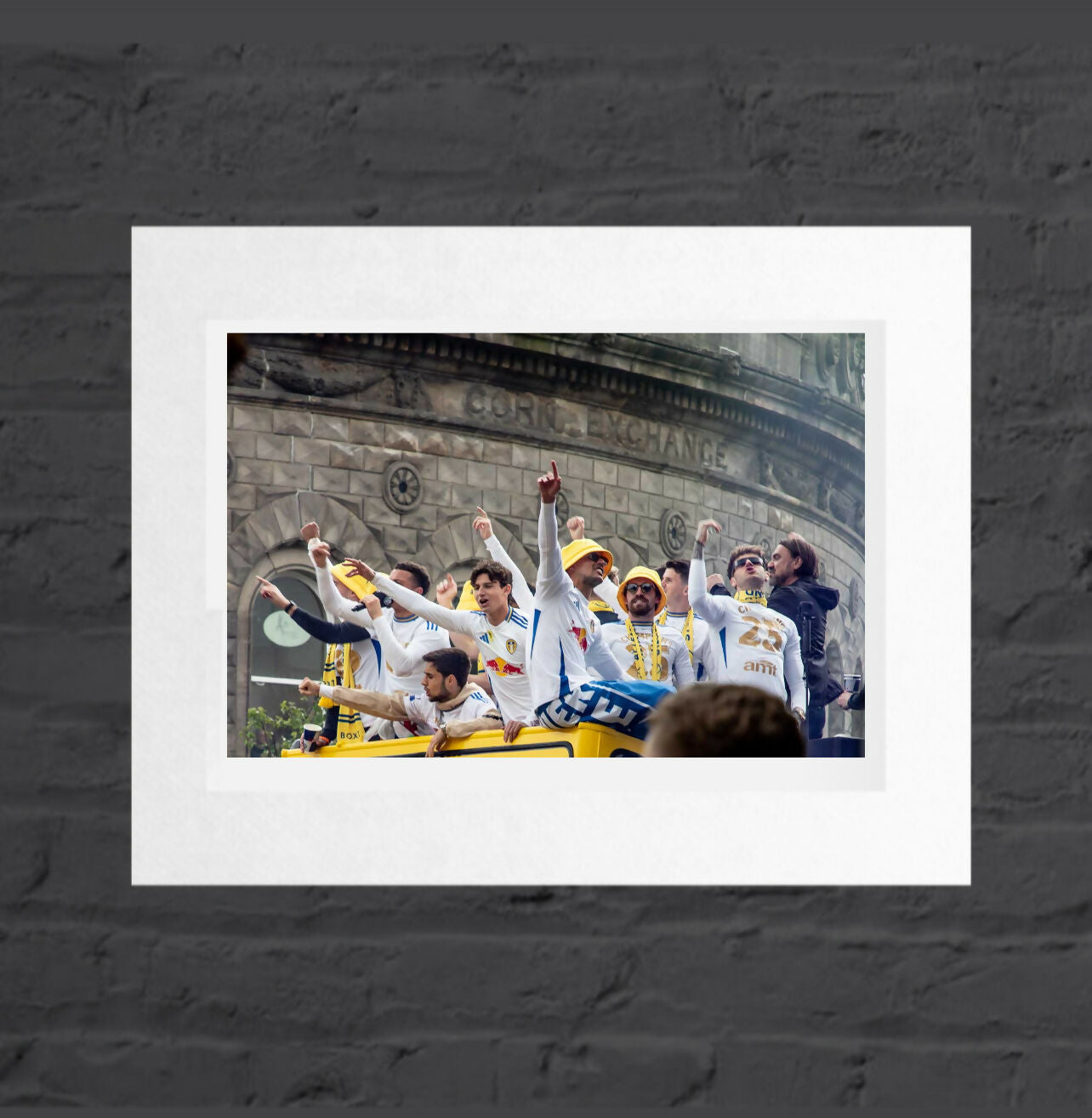 LUFC Parade, Leeds Corn Exchange