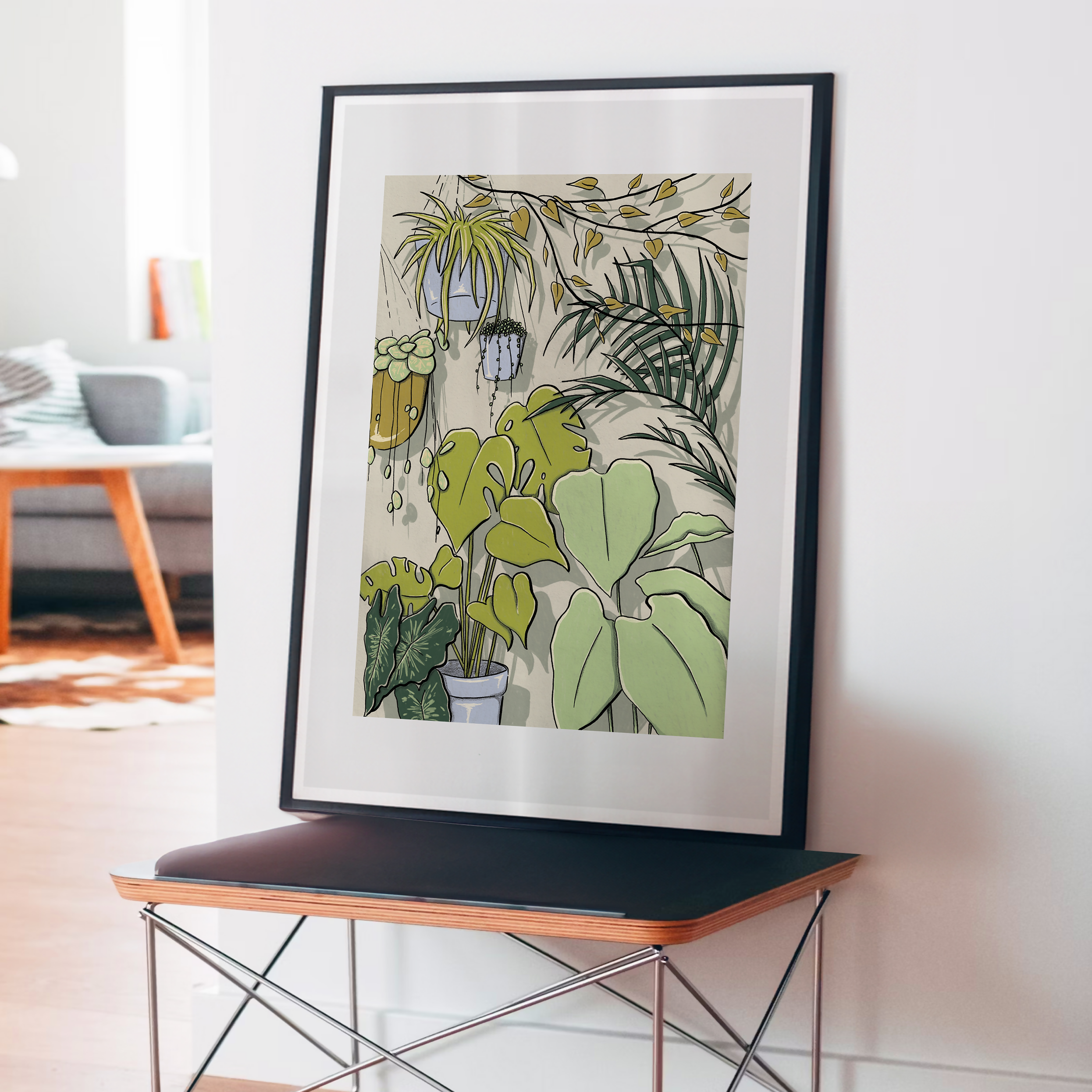 Houseplant Print with A2 Frame