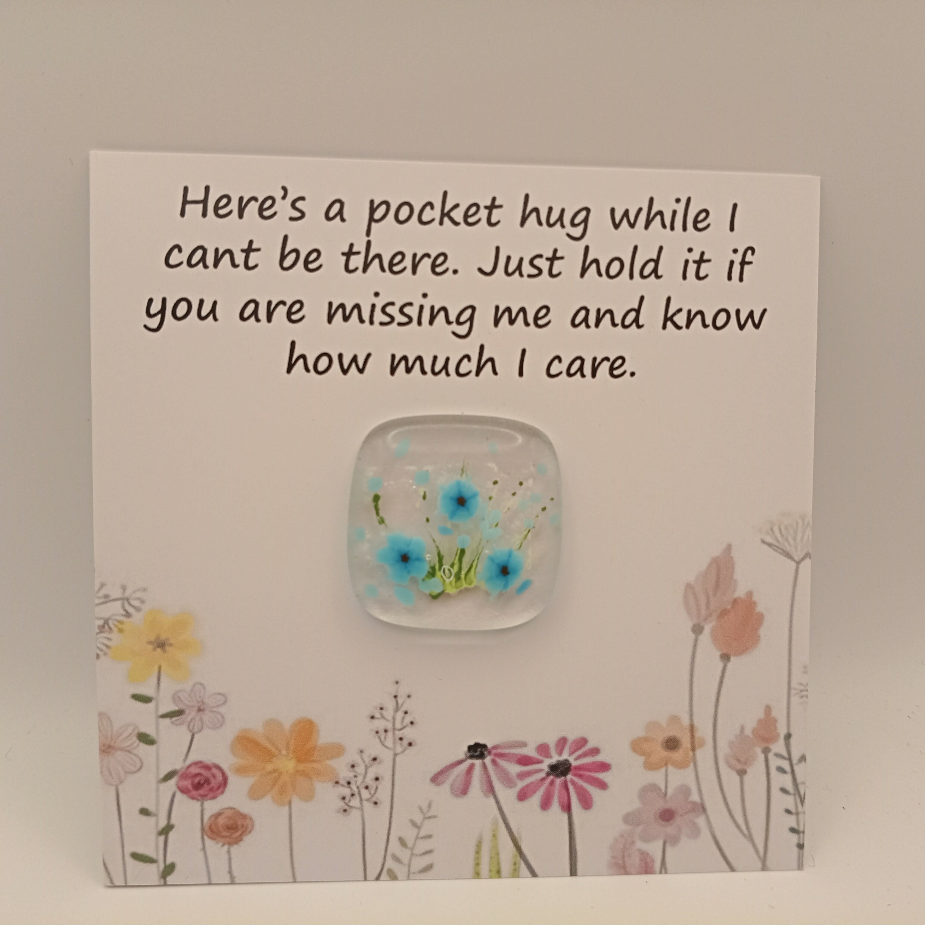 Fused Glass Pocket Hug Card