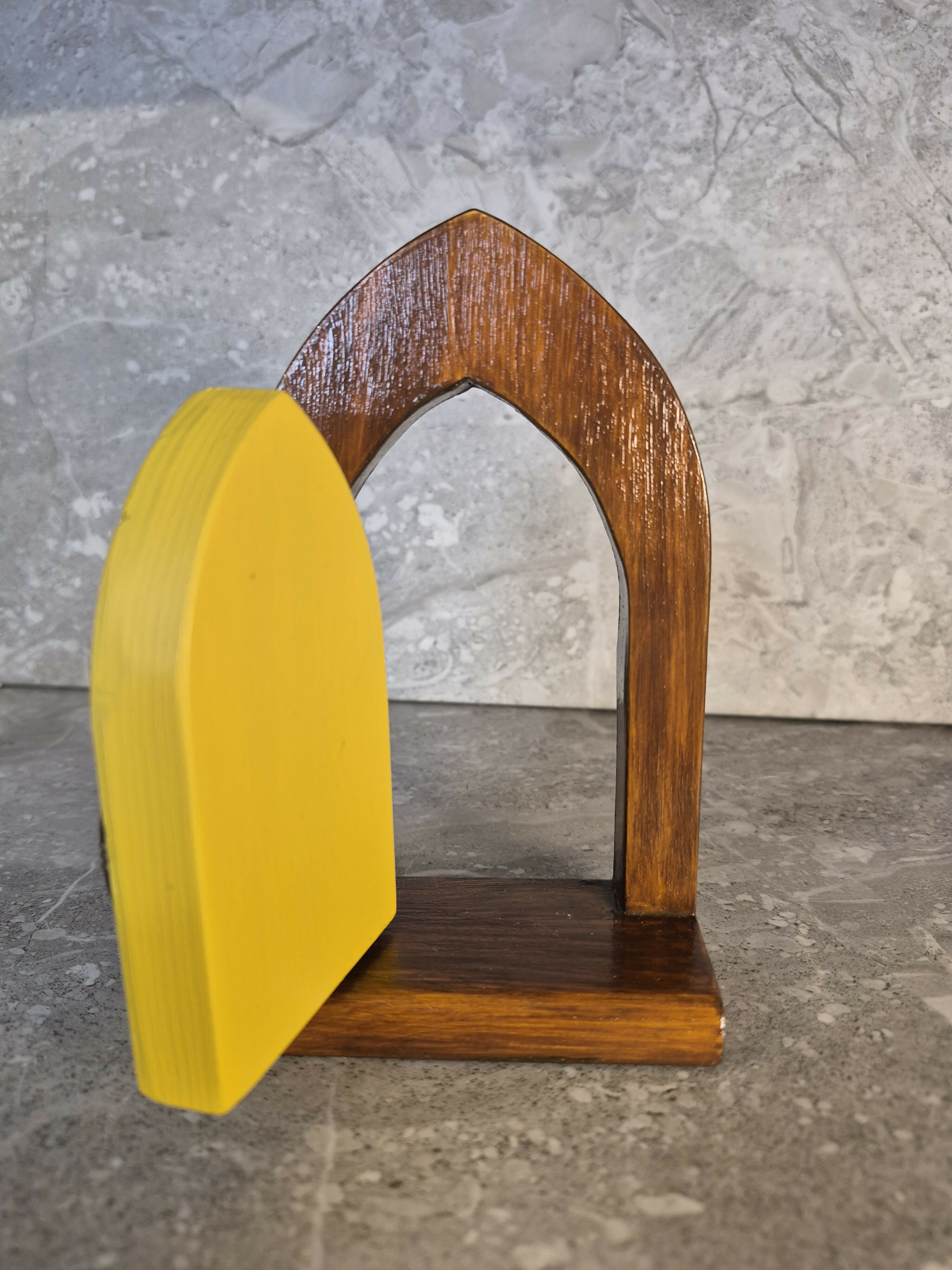 Handcrafted Opening Wooden Arch Fairy Door