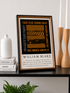 Hull City Art Print TIGERS TIGERS LYRICS Design in Black