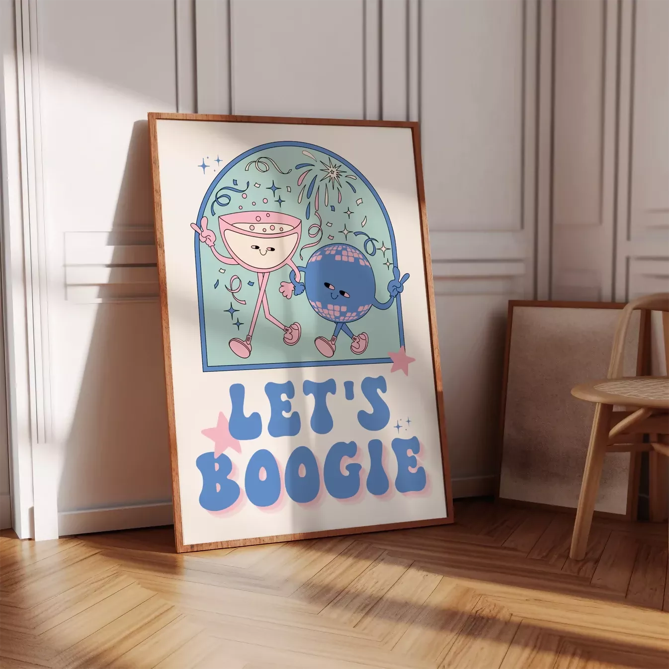 LET'S BOOGIE WALL ART PRINT
