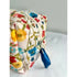 Cream Meadow Floral Flower Quilted Waterproof Makeup/Toiletry Bag