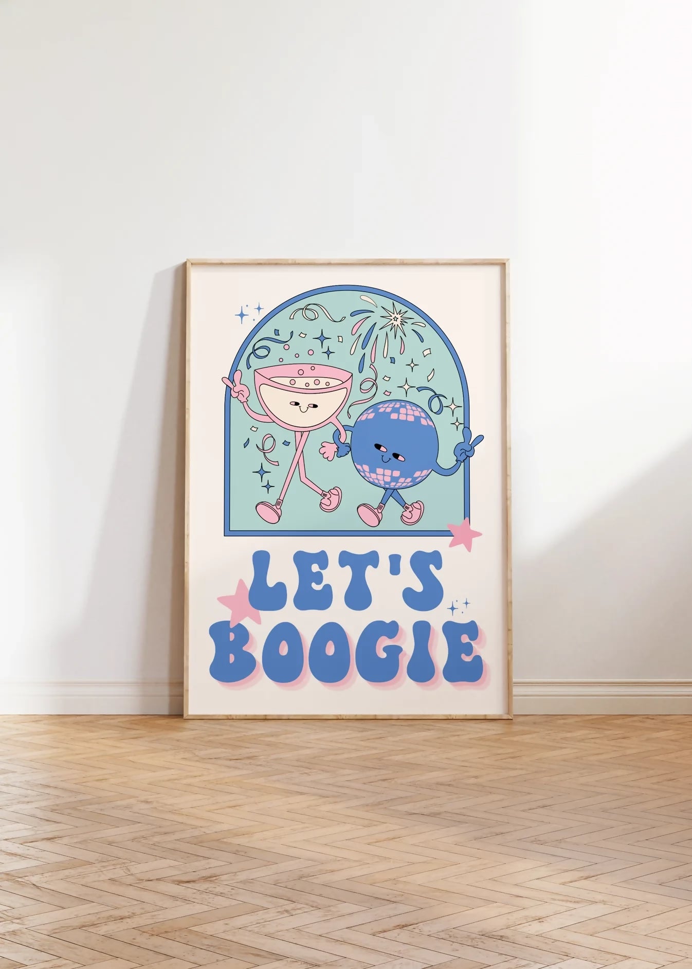LET'S BOOGIE WALL ART PRINT