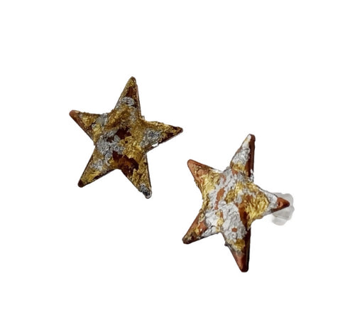 Gold and Silver Star Studs
