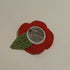 Crochet Poppy Pin