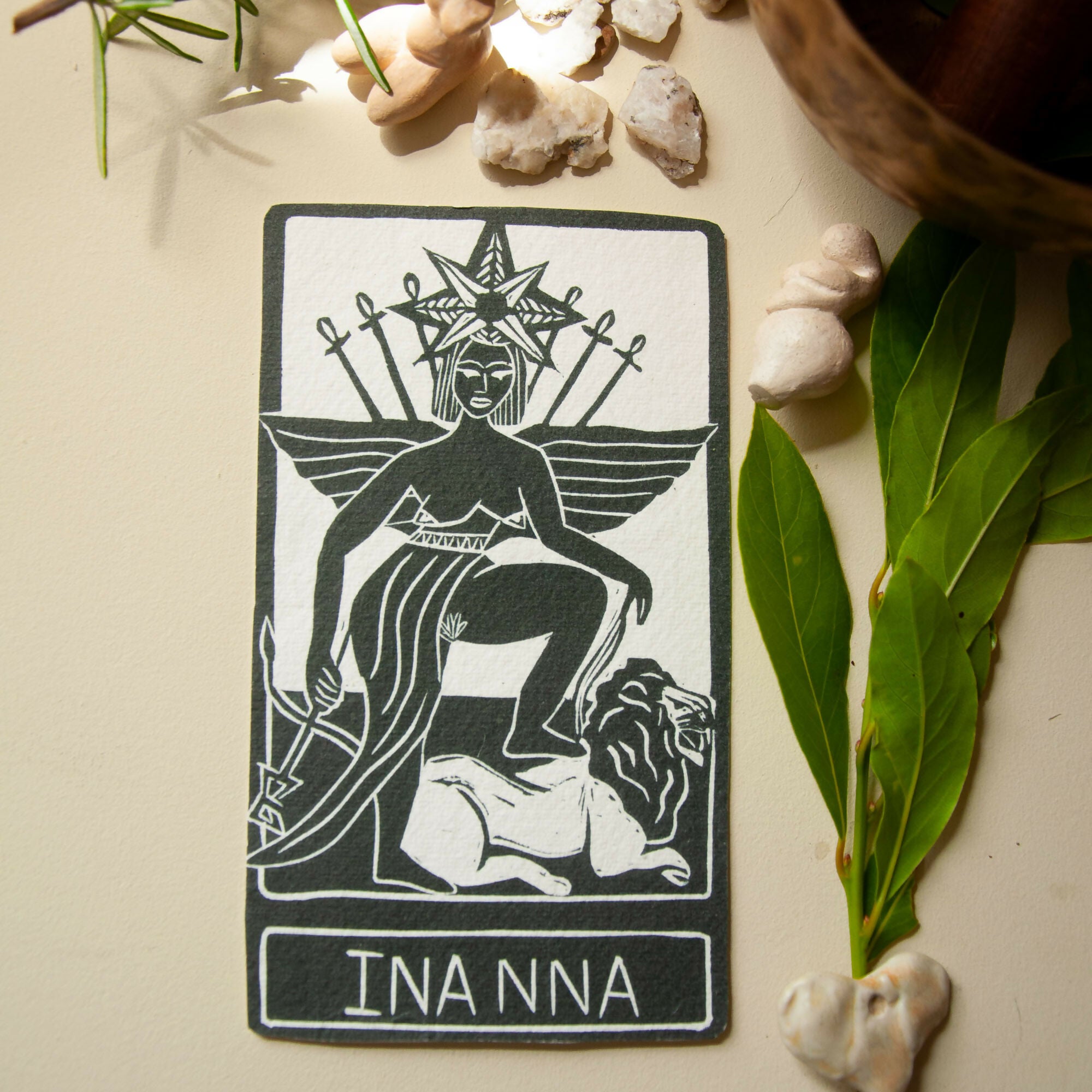 INANNA GODDESS ALTAR CARD