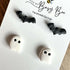 Autumn & Halloween Stud Earrings / Set of 2 pairs of Studs / Handmade Polymer Clay Jewellery