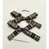 Caramel Tartan Christmas Tiny Hair Bows