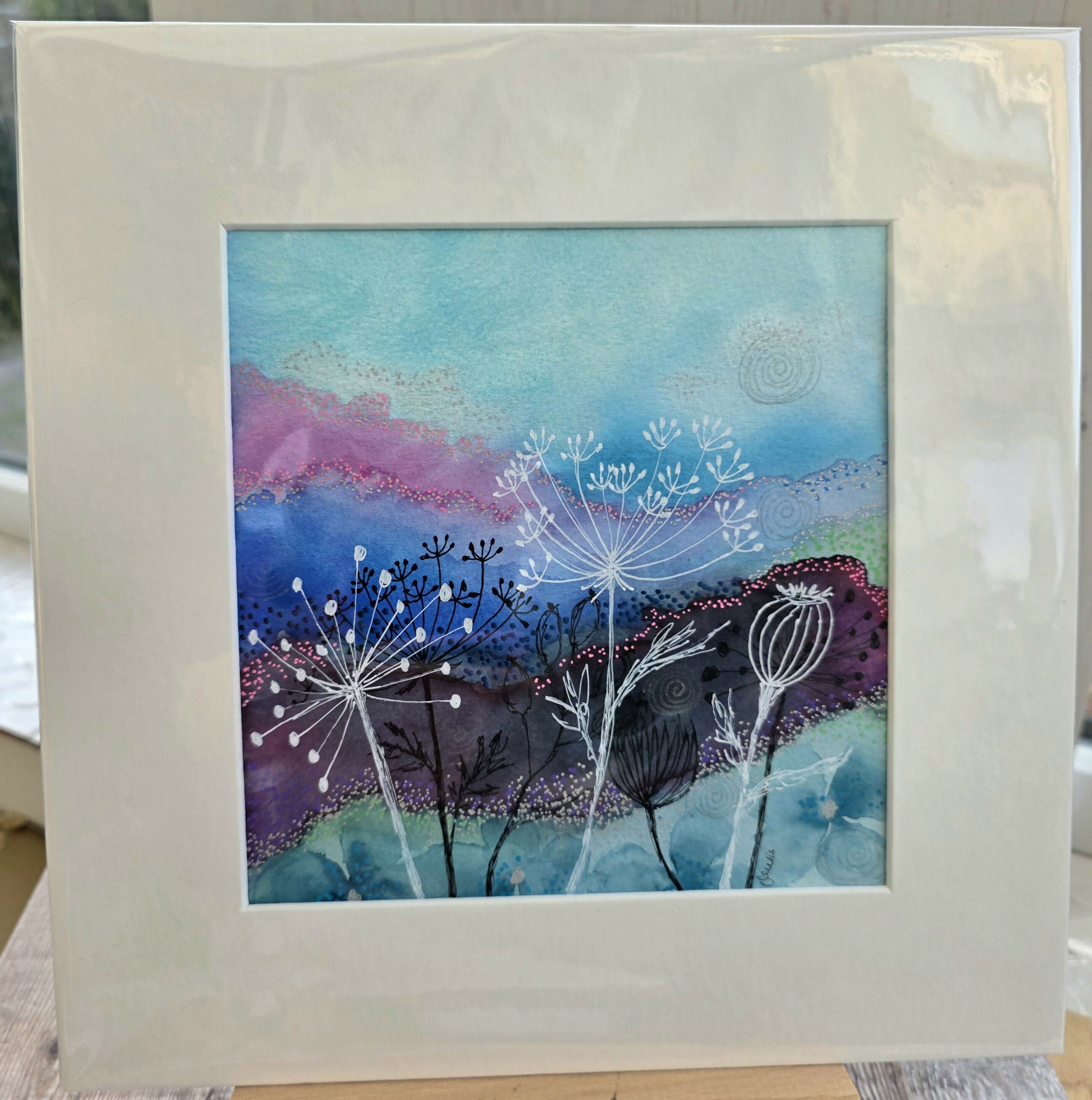 'Hedgerow Series II' Original Mixed Media Painting