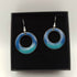 Dark and Pale Blue Enamel Earrings