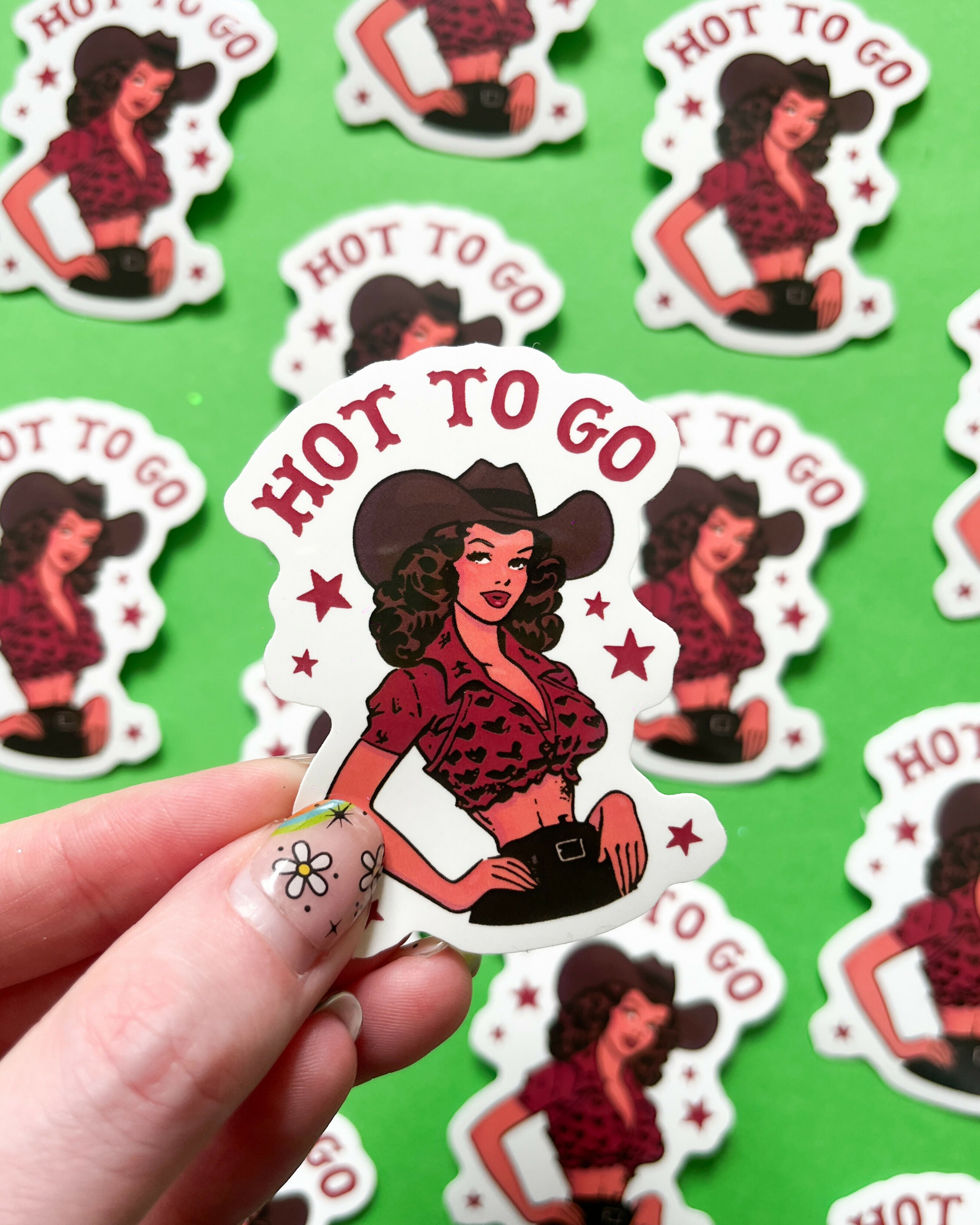 Hot To Go Vinyl Sticker