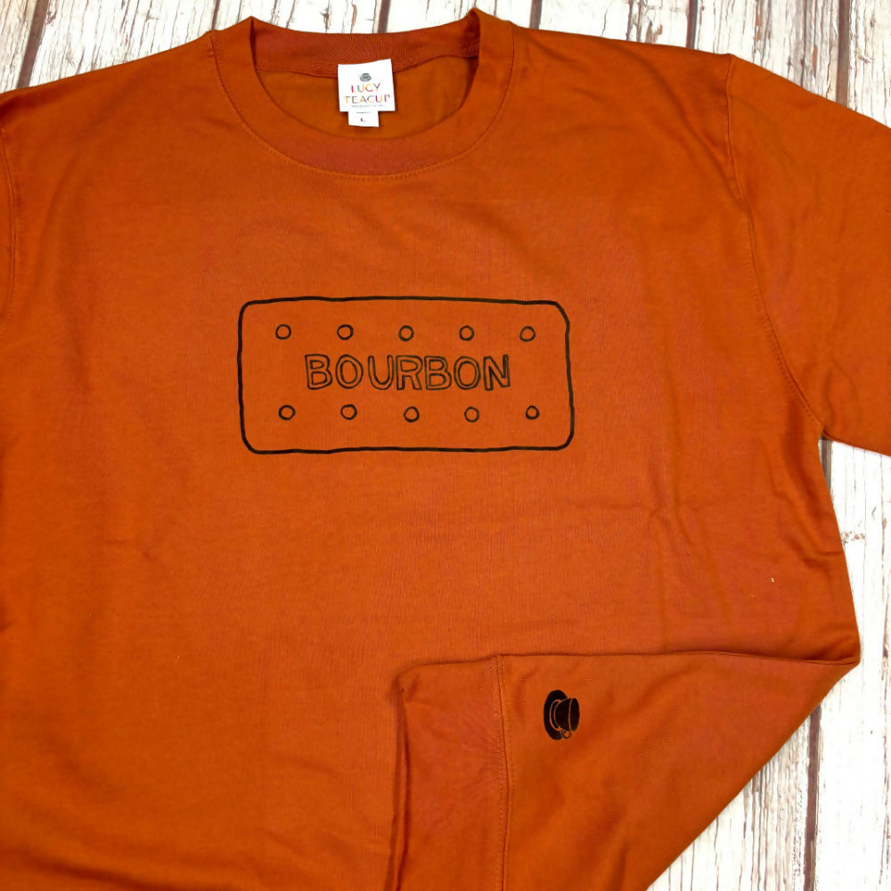 Bourbon Biscuit Rust Coloured Unisex Sweatshirt
