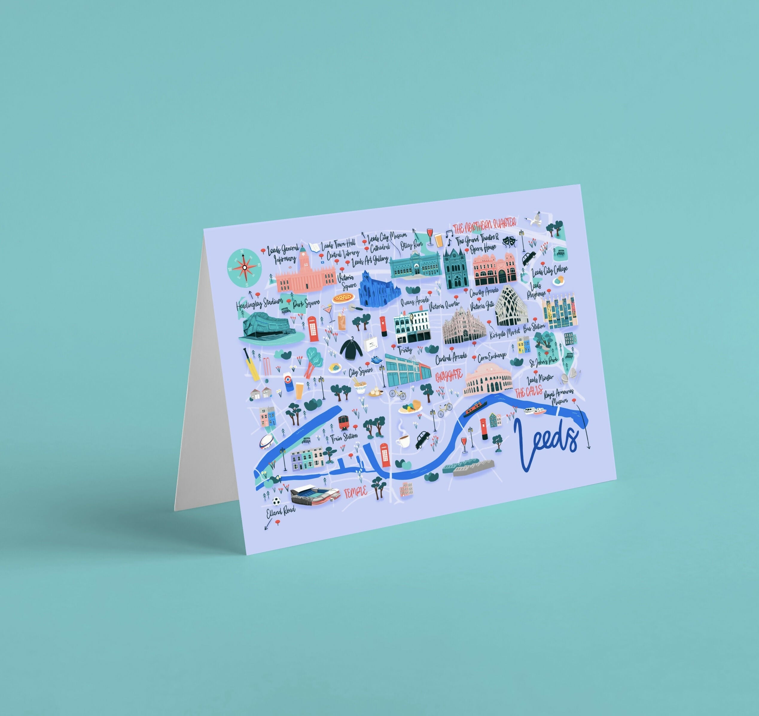 Leeds Map Card