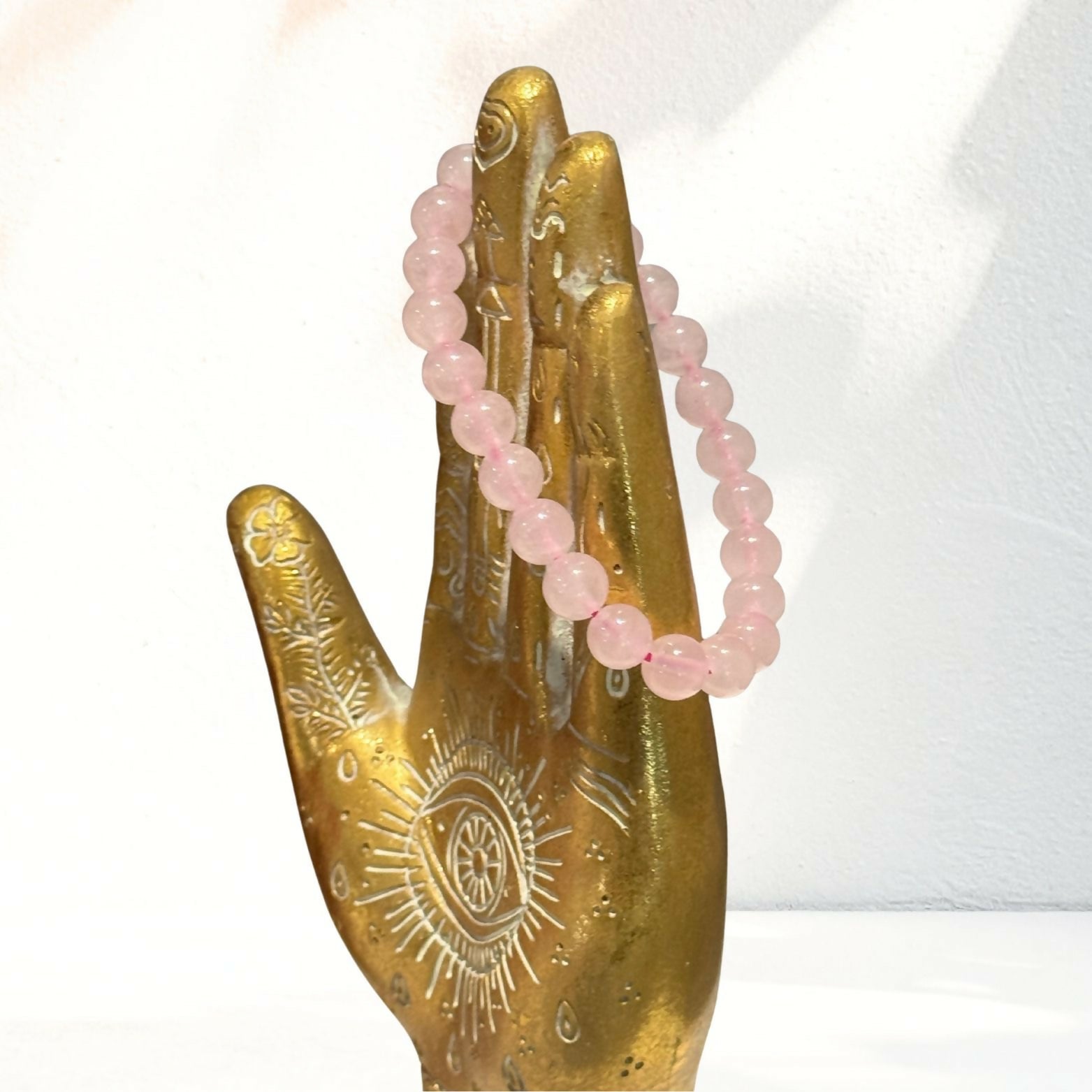 Rose Quartz Crystal Bracelet - 8mm