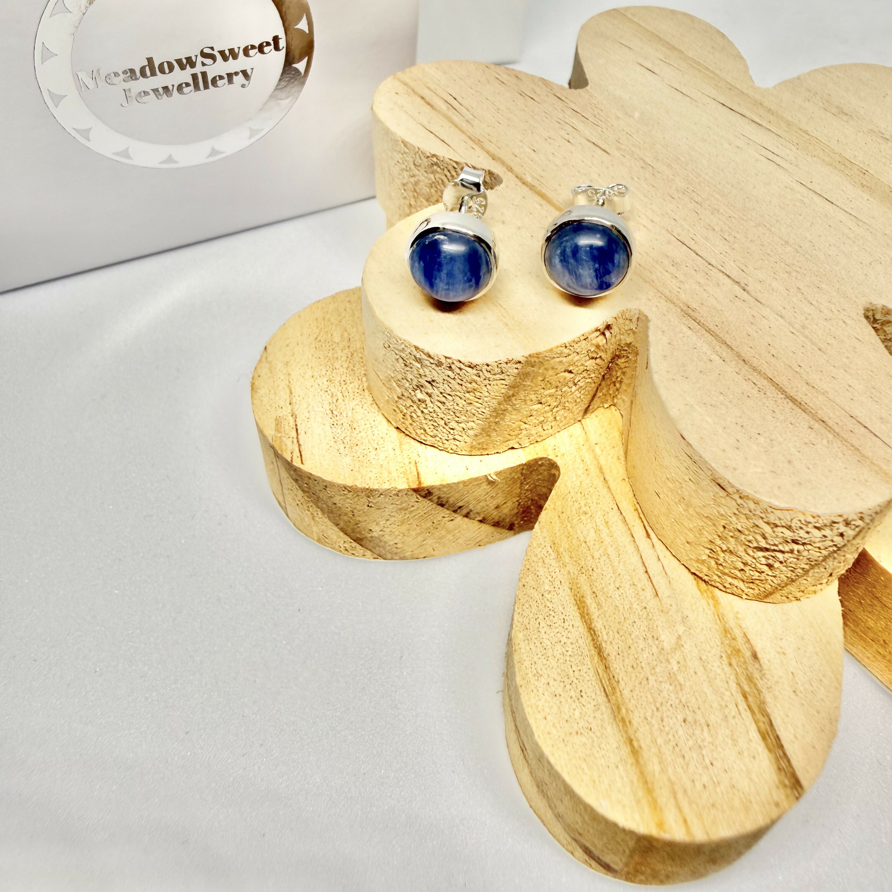 BLUE KYANITE STUD EARRINGS