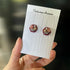 Crystal Embroidery Earrings (Large Hexagon)
