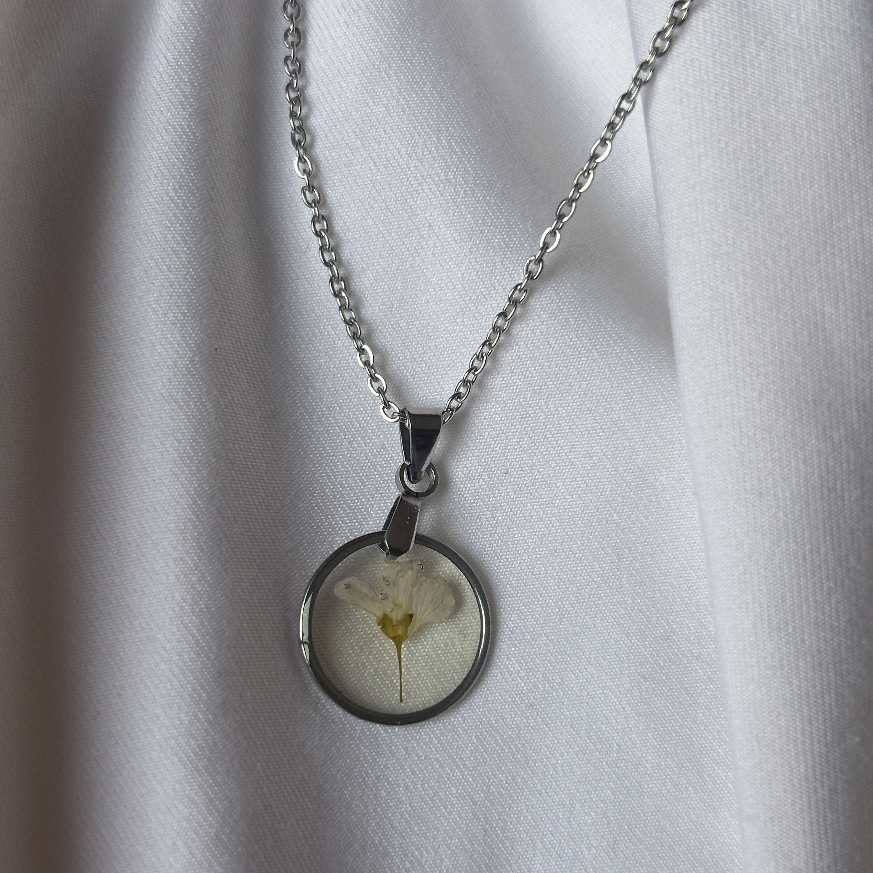 Pressed Wildflower Necklace