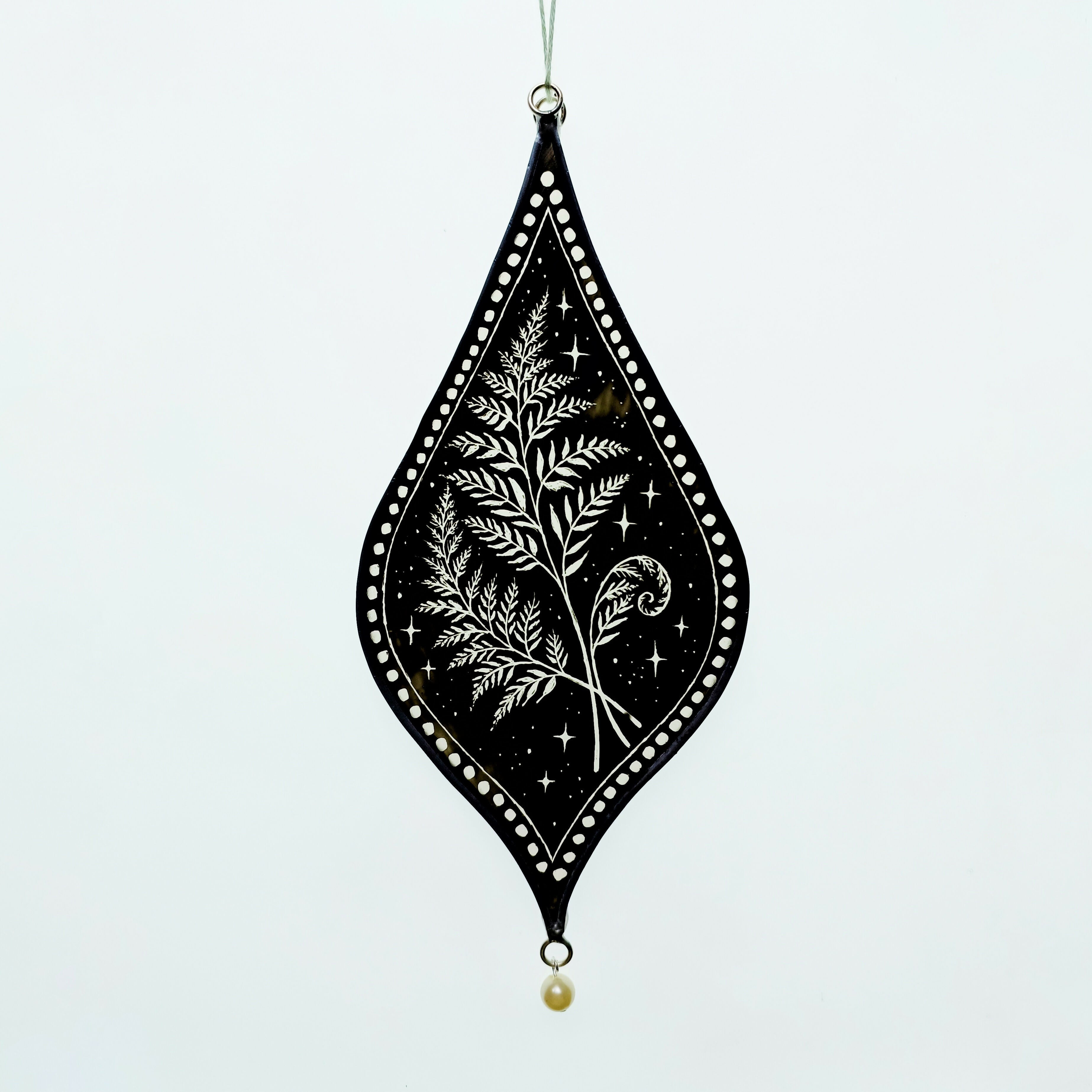 Stained Glass Fern Window Hanging