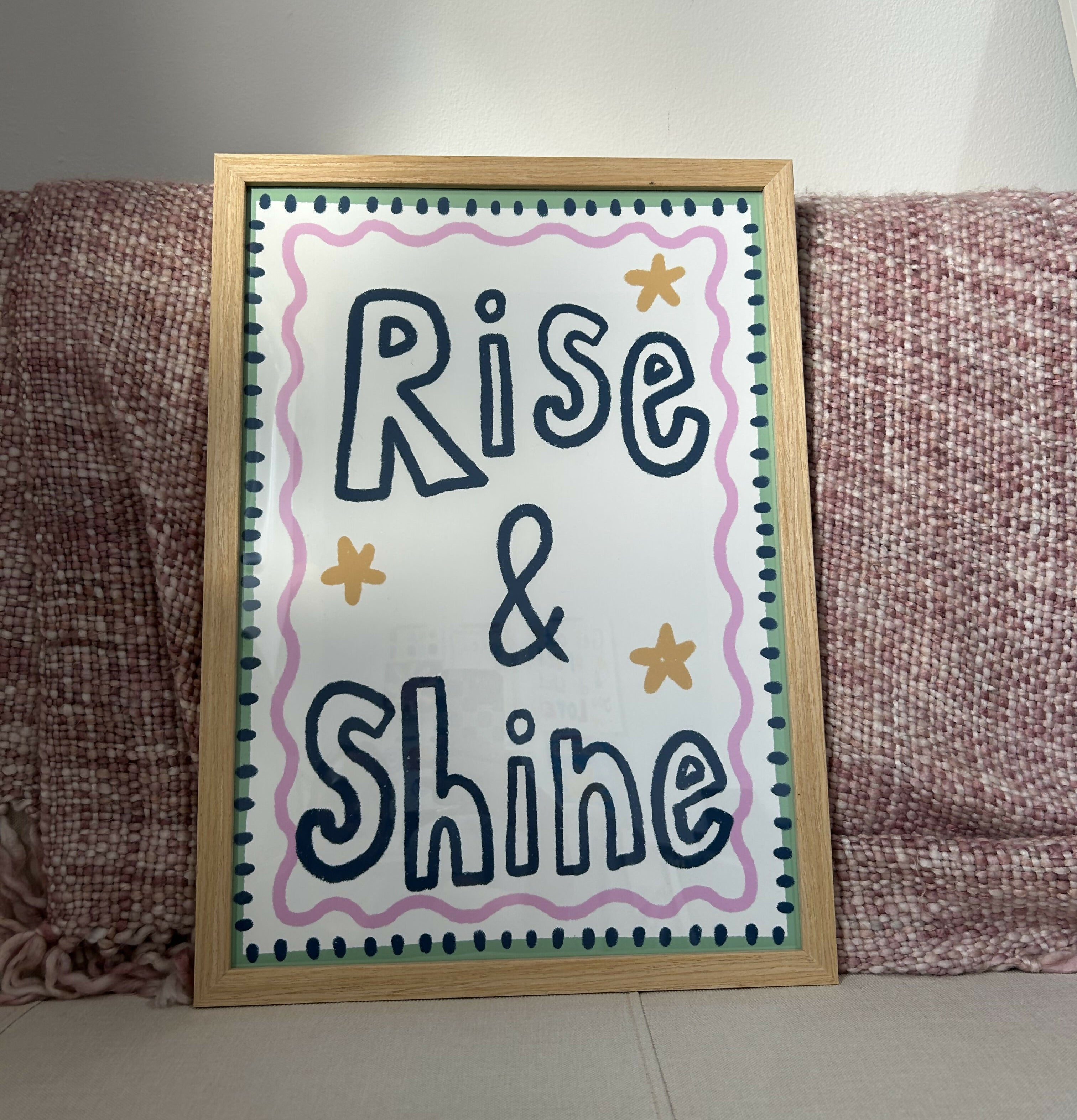 A3 Framed Rise & Shine Print