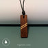 Diagonal Harmony – Natural Wood Pendant Necklace