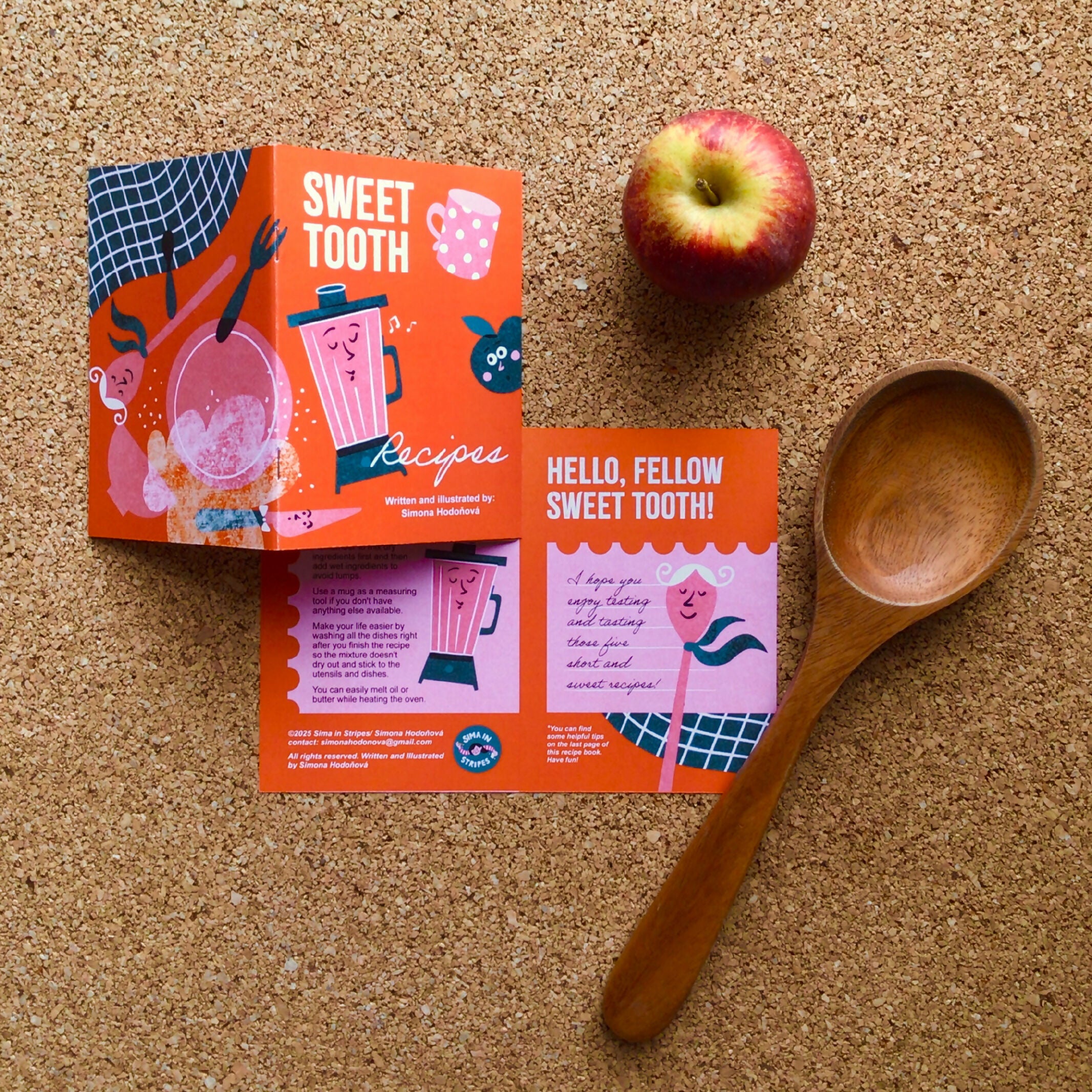 Easy and Short, Pocket-size Illustrated Sweet Tooth Recipe Book