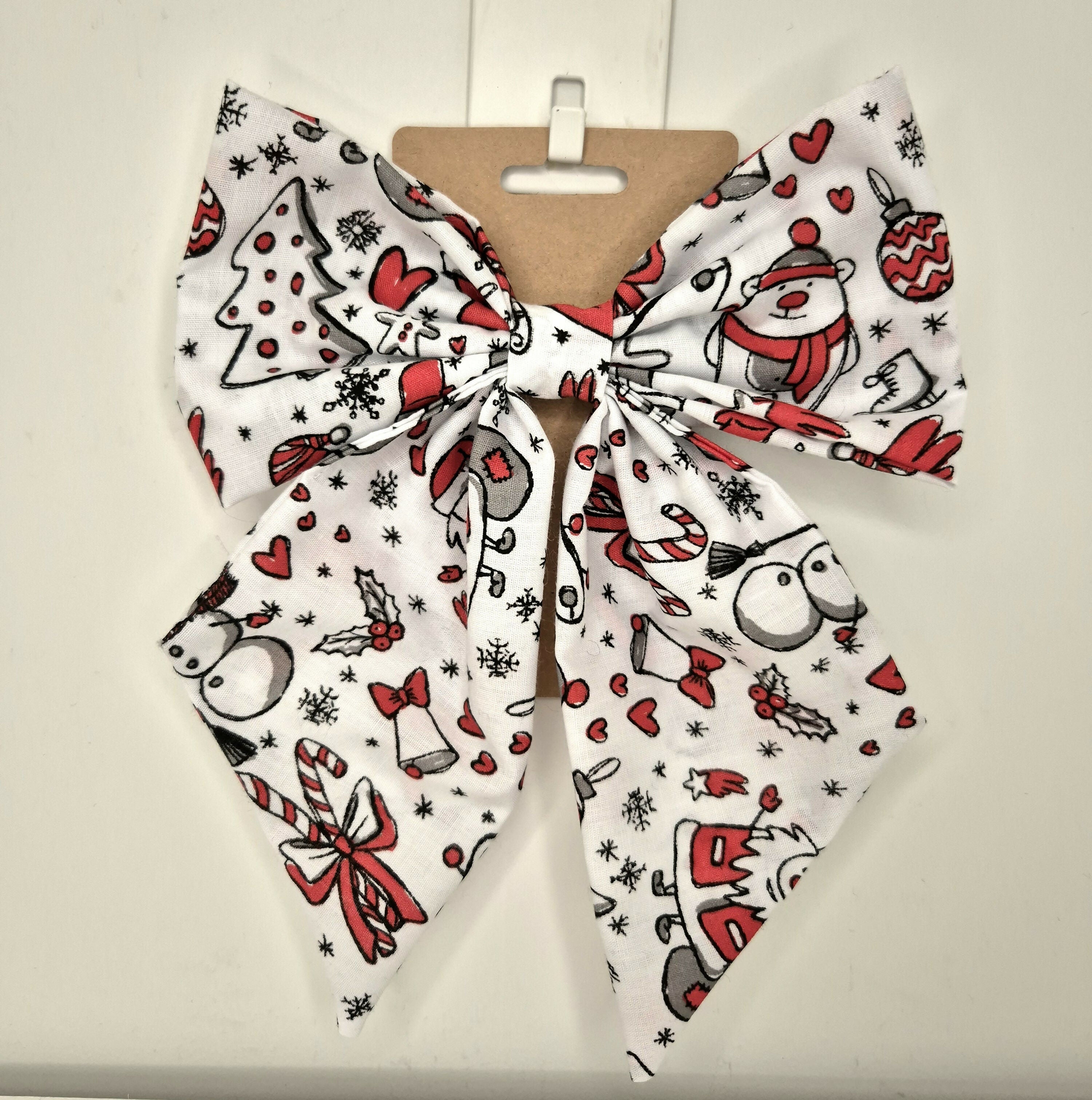 Festive Hair Bow Clip