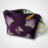 Lotus Flower Aubergine Velvet Makeup Bag