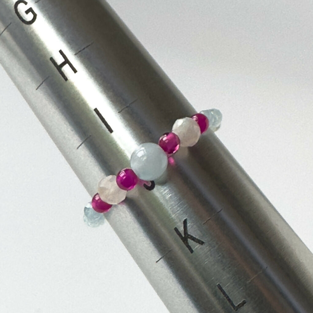 HEALING CRYSTAL STRETCH RING TO HELP WITH COURAGE