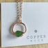 Seaglass Moon Necklace Green