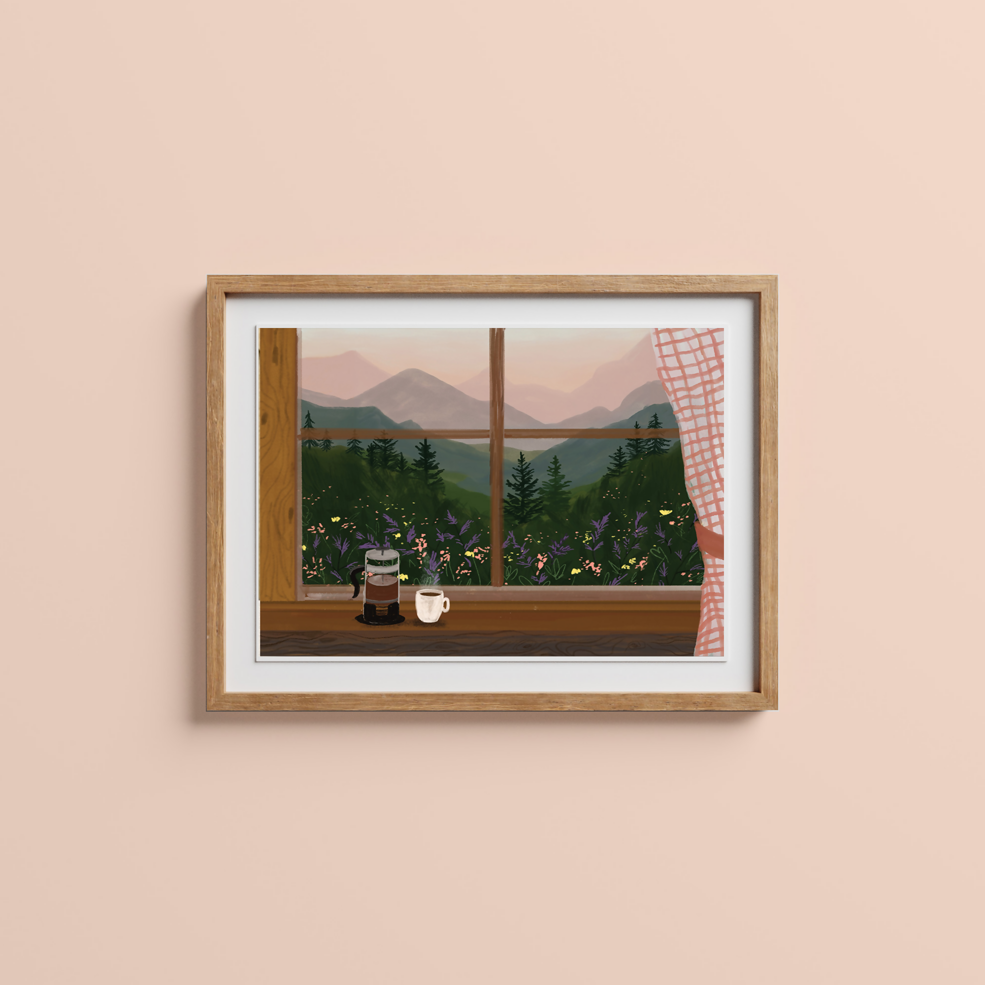 Window to the Mountains Art Print