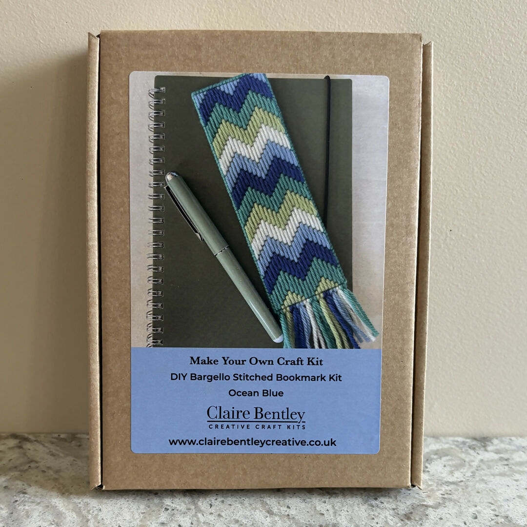 Beginner Bargello Bookmark Making Kit – Learn to Stitch Craft Kit for Kids & Adults