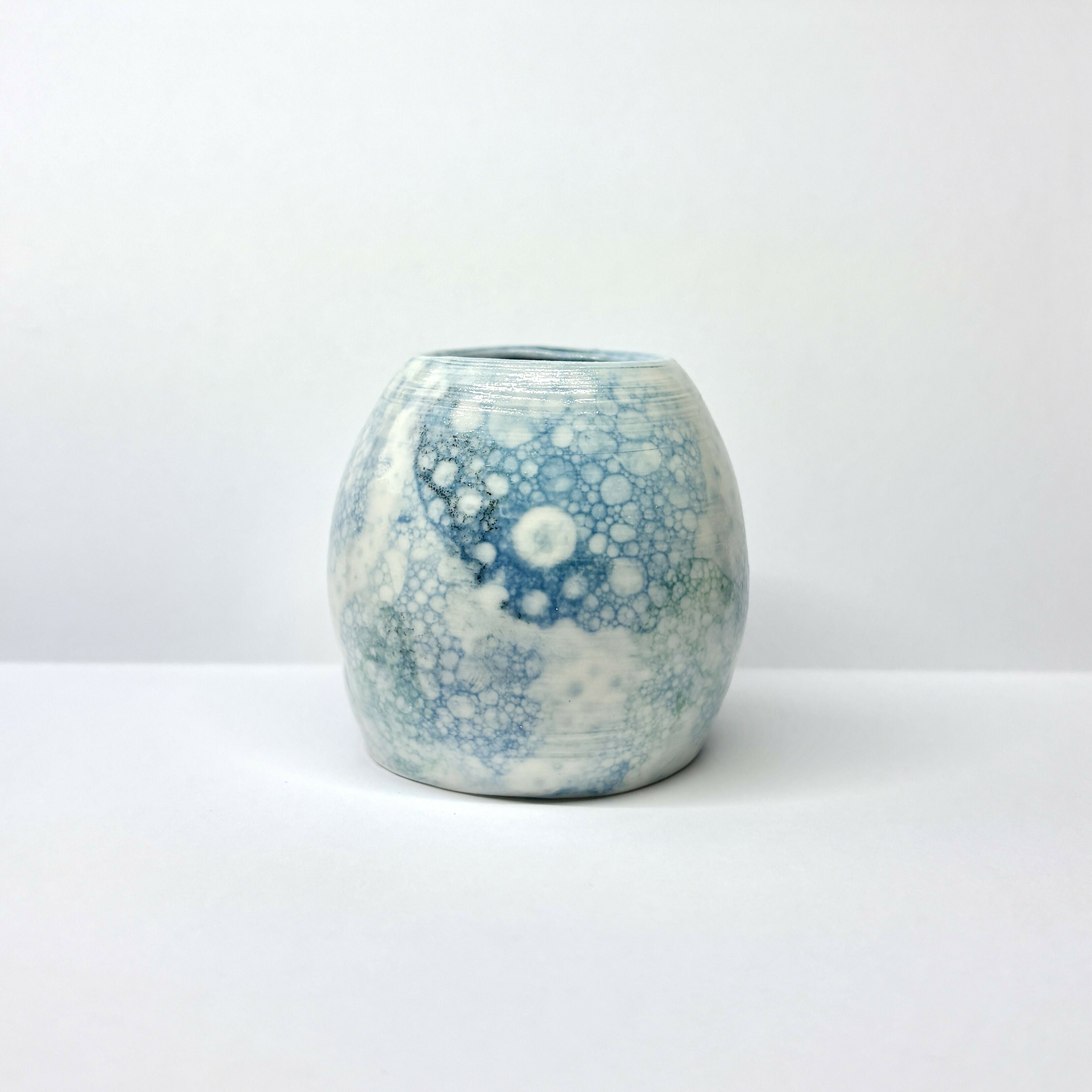 Small Bubble Glazed Vases