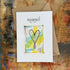 Abstract Sparkle Heart Engagement Card in Blue