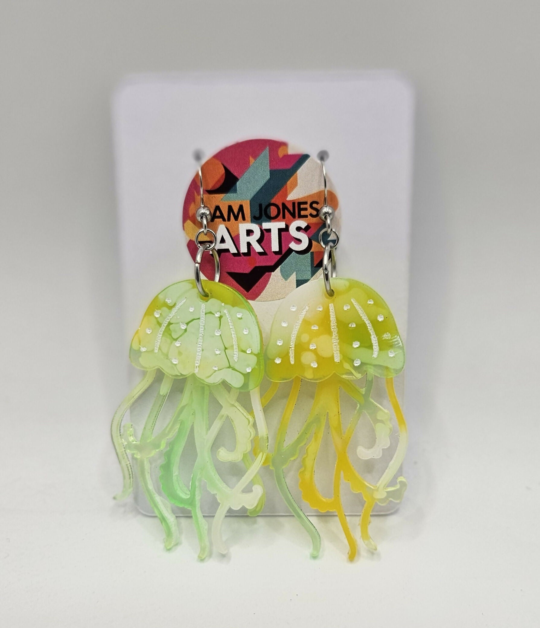 Jelly Fish Resin Earrings
