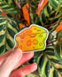 Cheese Holographic Vinyl Sticker