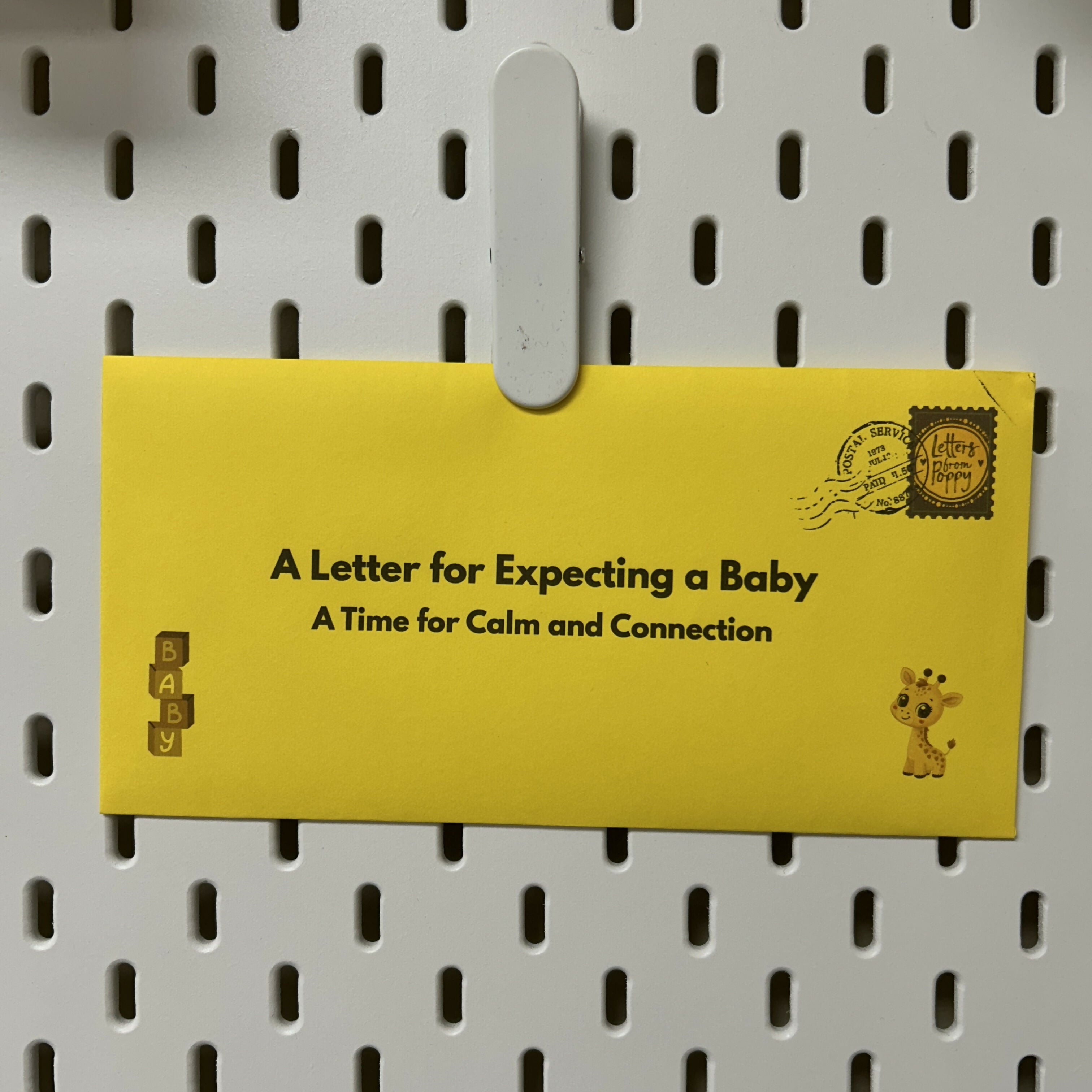 Expecting a Baby Letter for Calm and Connection