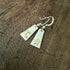 Handmade Moon & Star Silver Gold Earrings