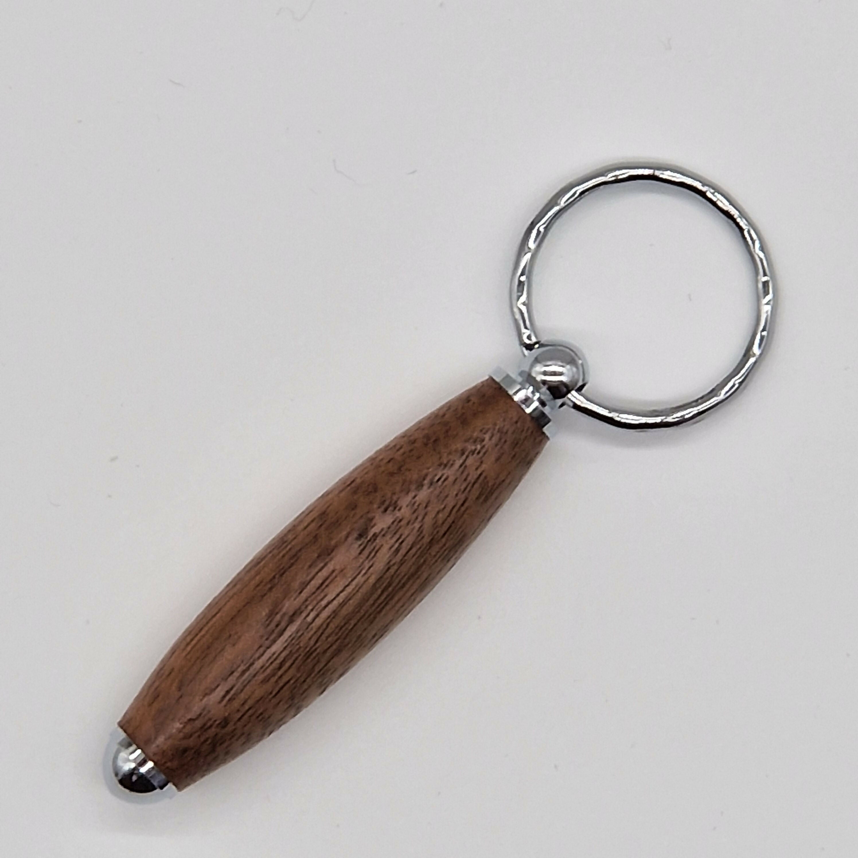 Hand Turned Keyring made from Walnut Wood