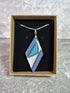 Unique Double Sided, Hand Crafted, Geometric Diamond Pendant