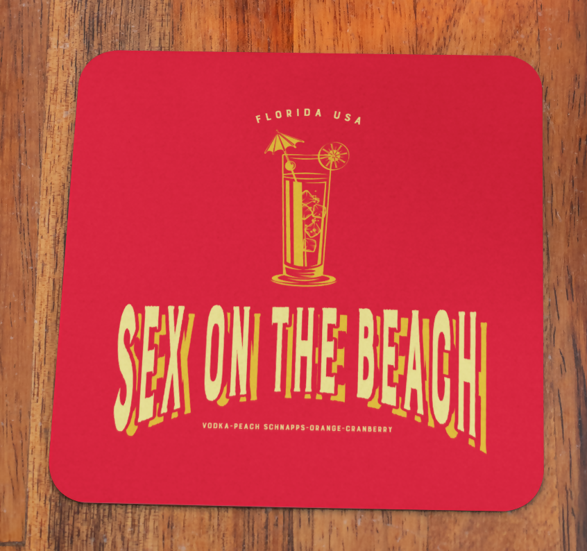 Cocktail Design Drinks Coaster