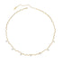 Zirconia Curve Chain Necklace